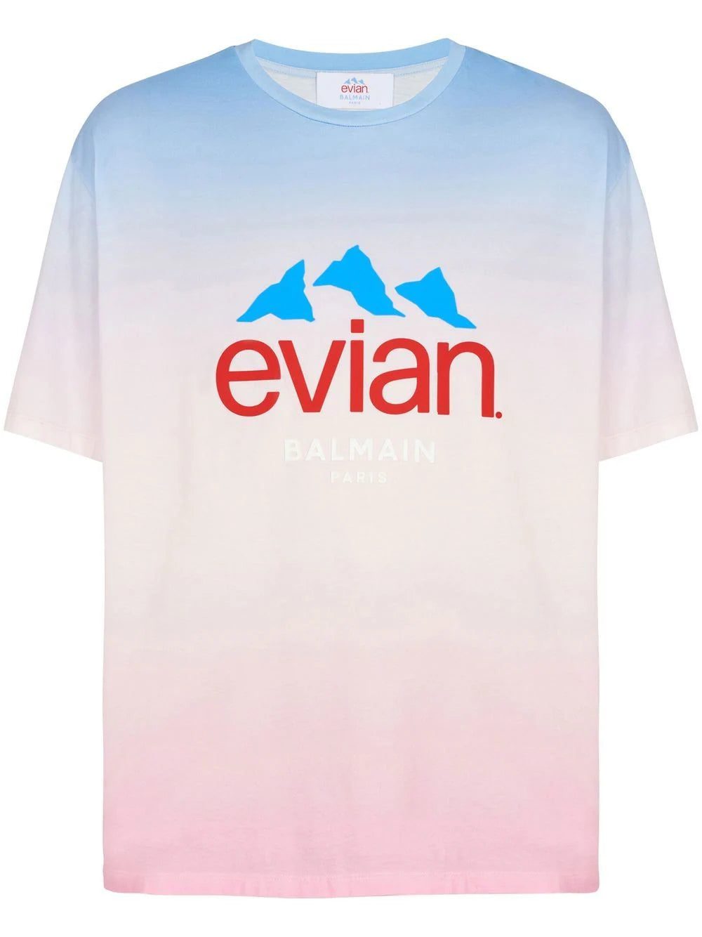 Balmain x Evian gradient-effect T-shirt