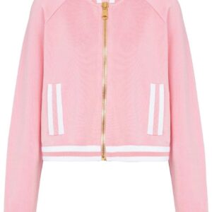 Balmain stripe-trim knitted jacket