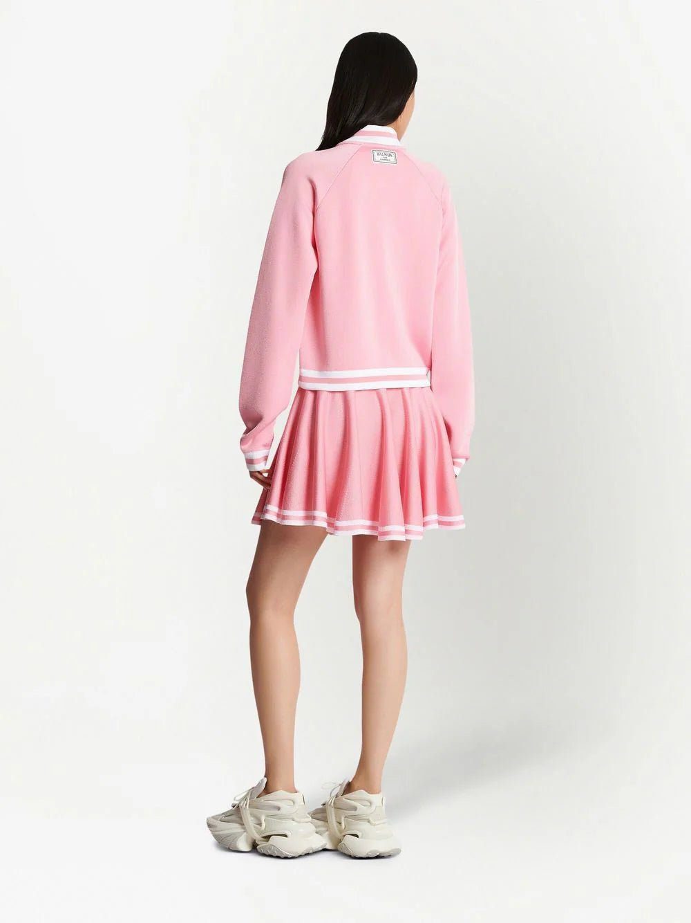 Balmain stripe-trim knitted jacket - Image 2