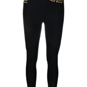 Versace  La Greca crossover waistband leggings