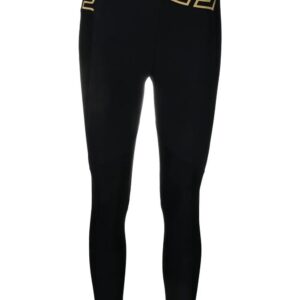 Versace  La Greca crossover waistband leggings