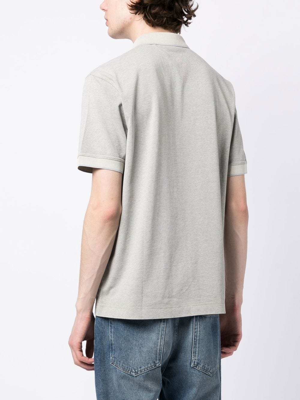 BOSS logo-embossed cotton polo shirt - Image 3