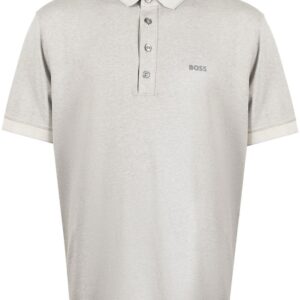 BOSS  logo-embossed cotton polo shirt