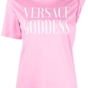 Versace  slogan-print T-shirt