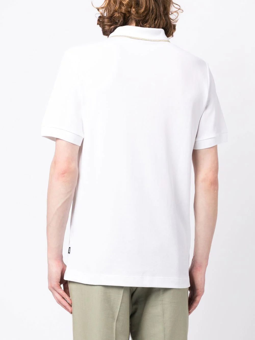 BOSS shortsleeved cotton polo shirt - Image 3