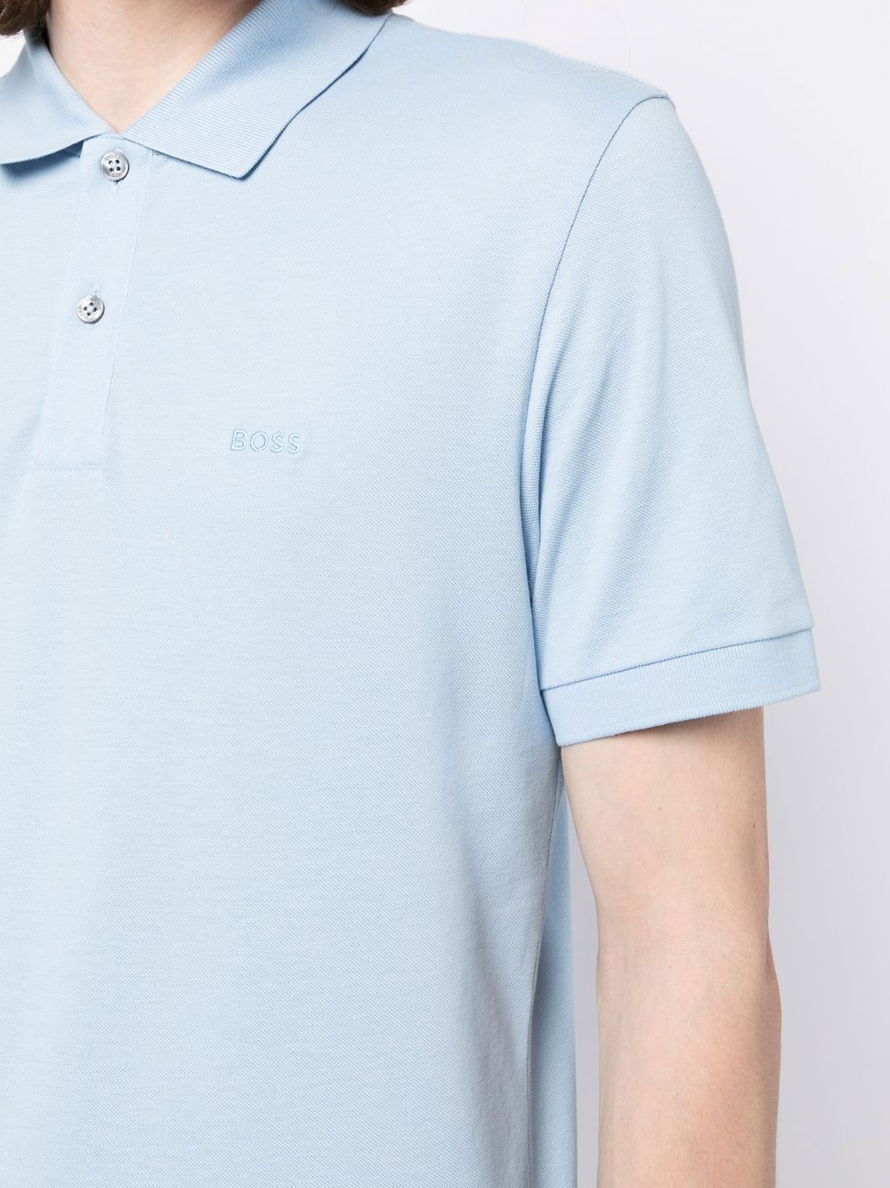 BOSS Pallas embroidered logo polo shirt - Image 4