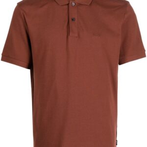 BOSS  logo-embroidered polo shirt