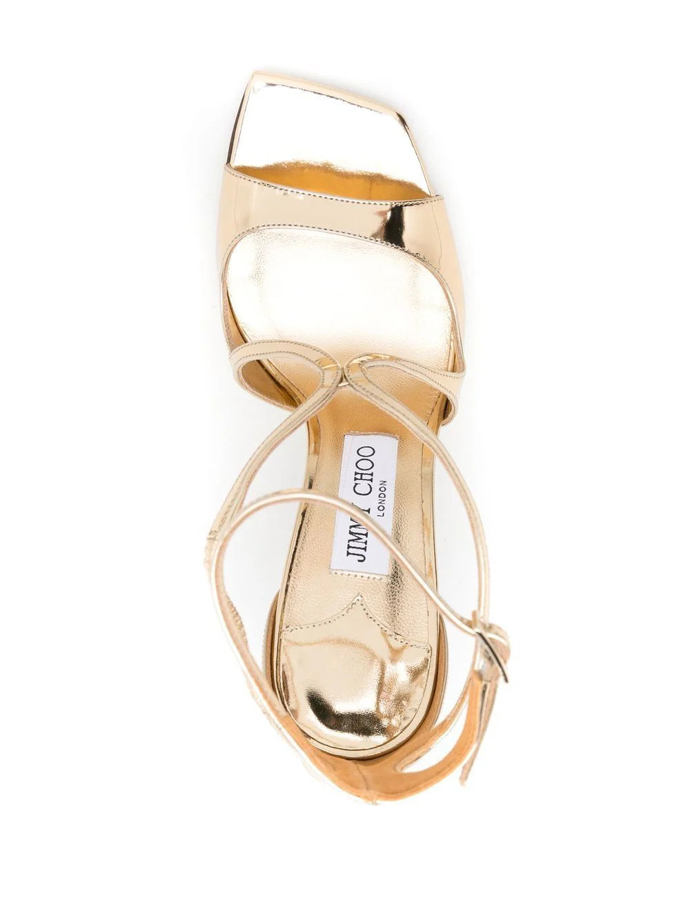 Jimmy Choo Azia 110mm metallic sandals - Image 4