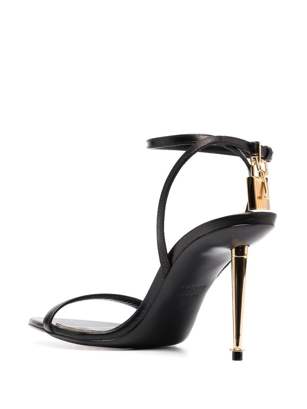 TOM FORD Padlock 85mm leather sandals - Image 3