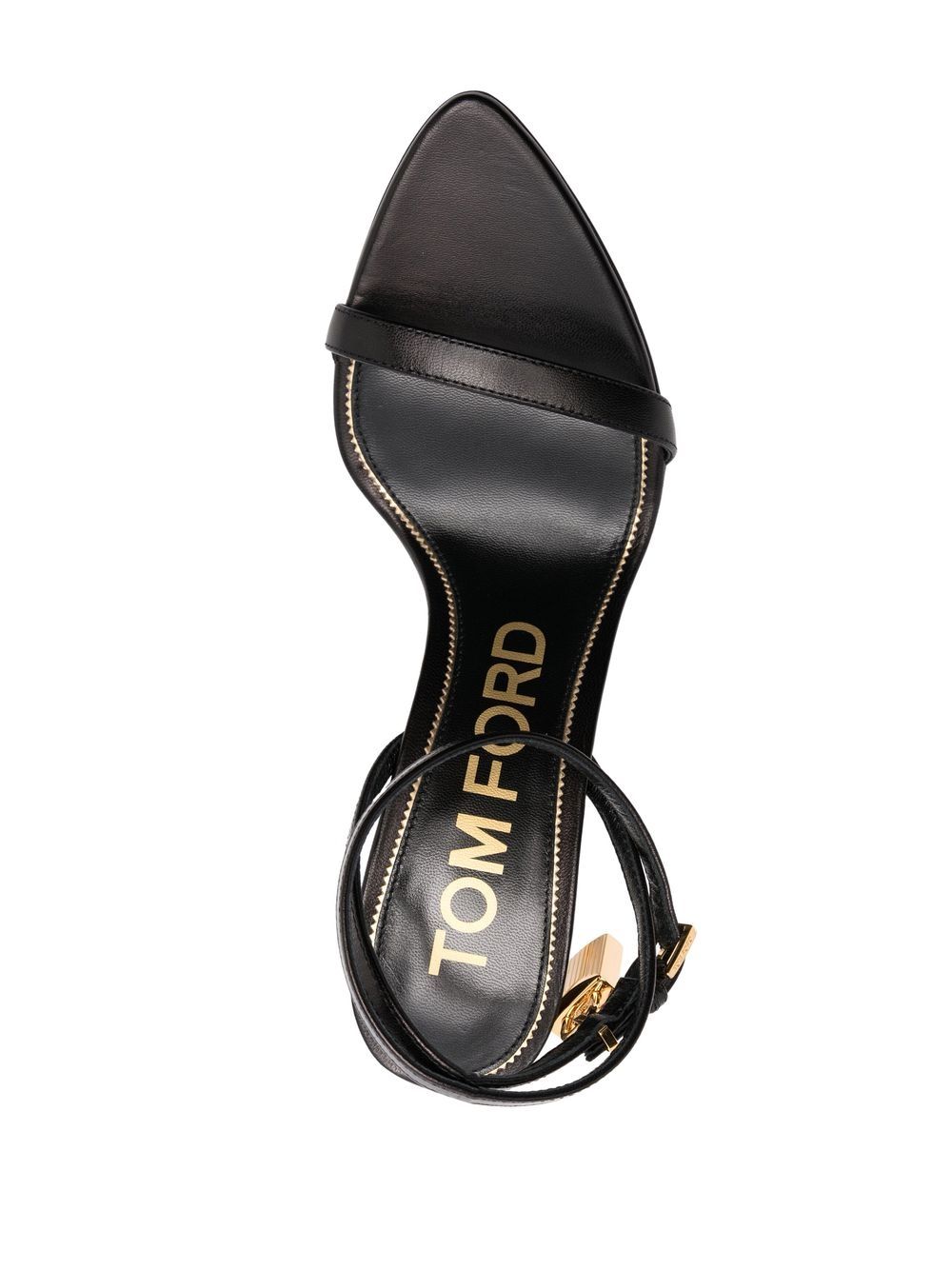 TOM FORD Padlock 85mm leather sandals - Image 4