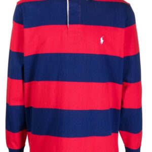 Polo Ralph Lauren embroidered-logo striped polo shirt