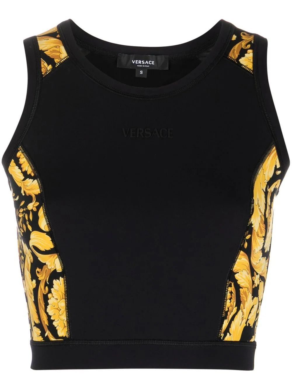 Versace panelled-design tank top