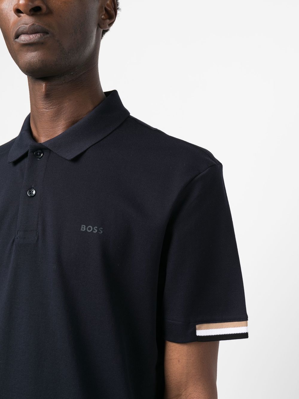 BOSS logo-print short-sleeve polo shirt - Image 4