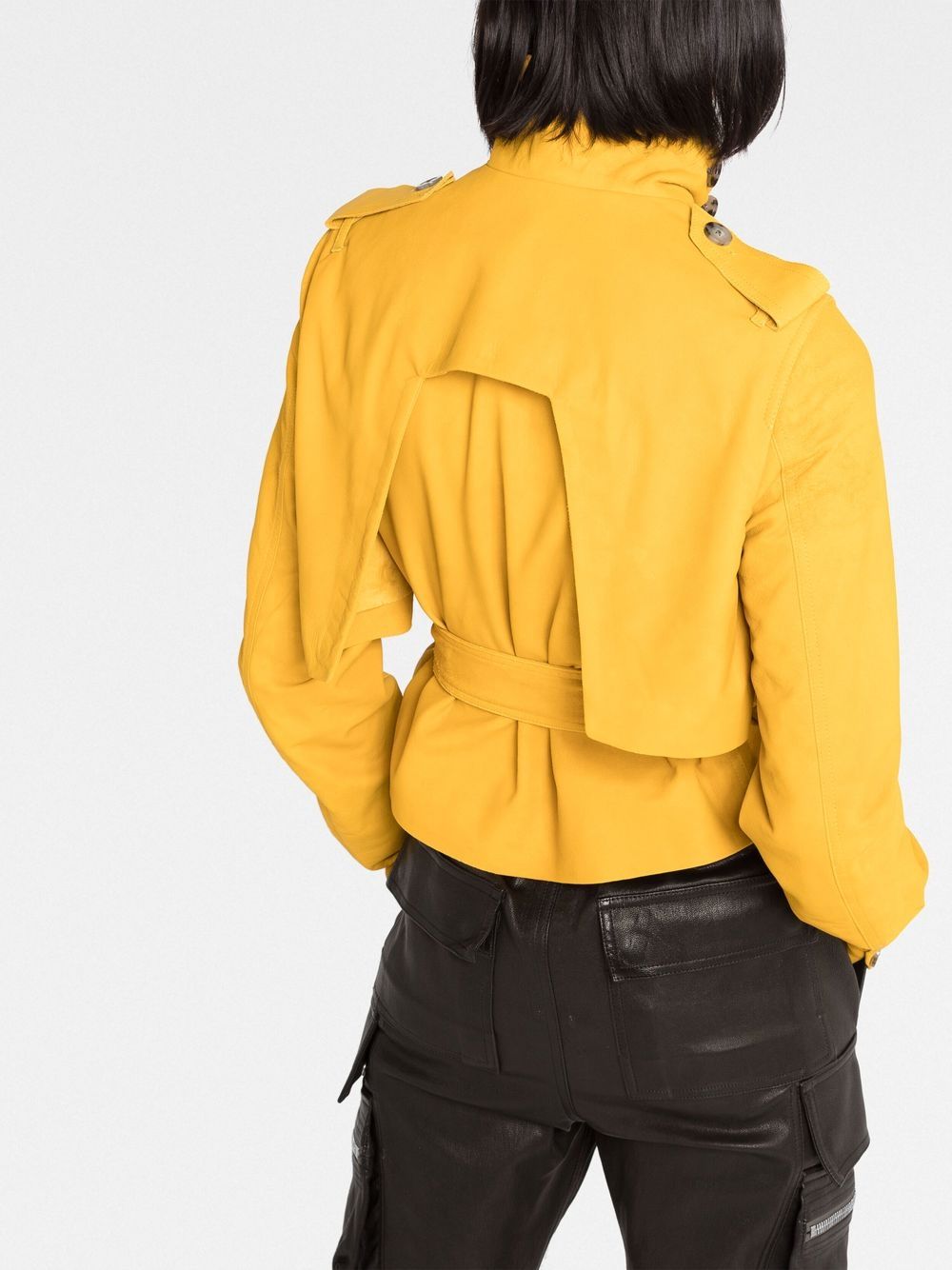 Rick Owens belted cropped jacket - Image 3