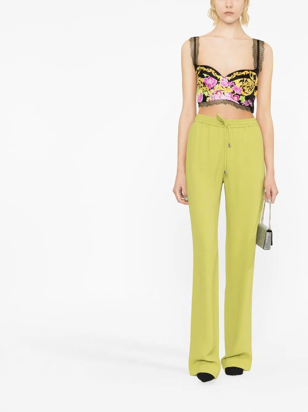 Versace Medusa Orchid-print bustier top - Image 2
