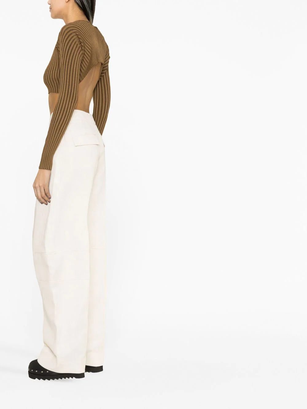 Jacquemus high-waist wide-leg trousers - Image 3