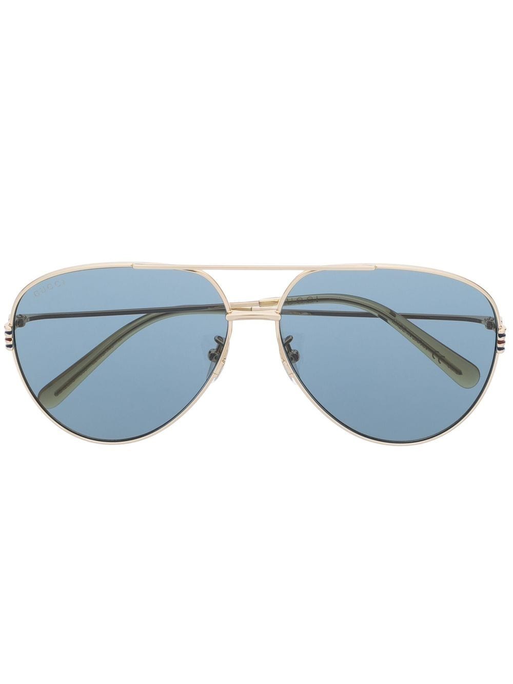 Gucci Eyewear double-bridge pilot-frame sunglasses