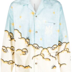 AMIRI  cloud-print cotton shirt
