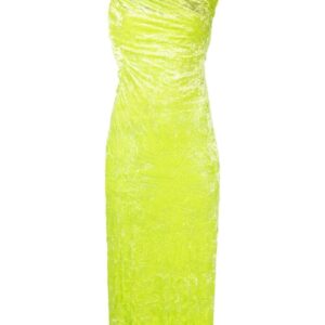 Versace  cut-out velvet midi dress