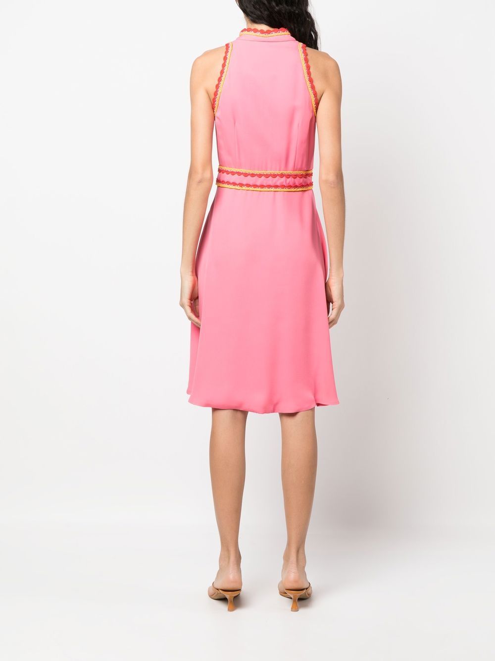 Moschino belted-waist sleeveless dress - Image 5