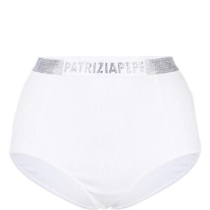 Patrizia Pepe  crystal-embellished logo briefs