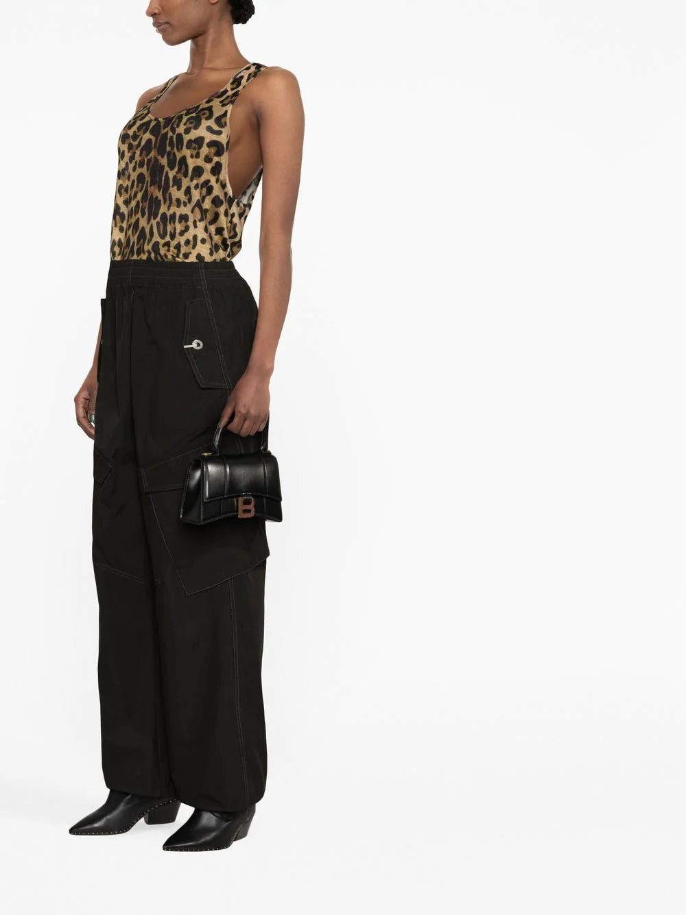 Balmain leopard-print linen tank top - Image 3