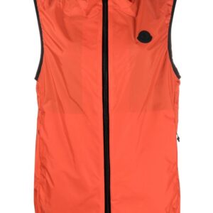 Moncler  zip-up hooded gilet jacket