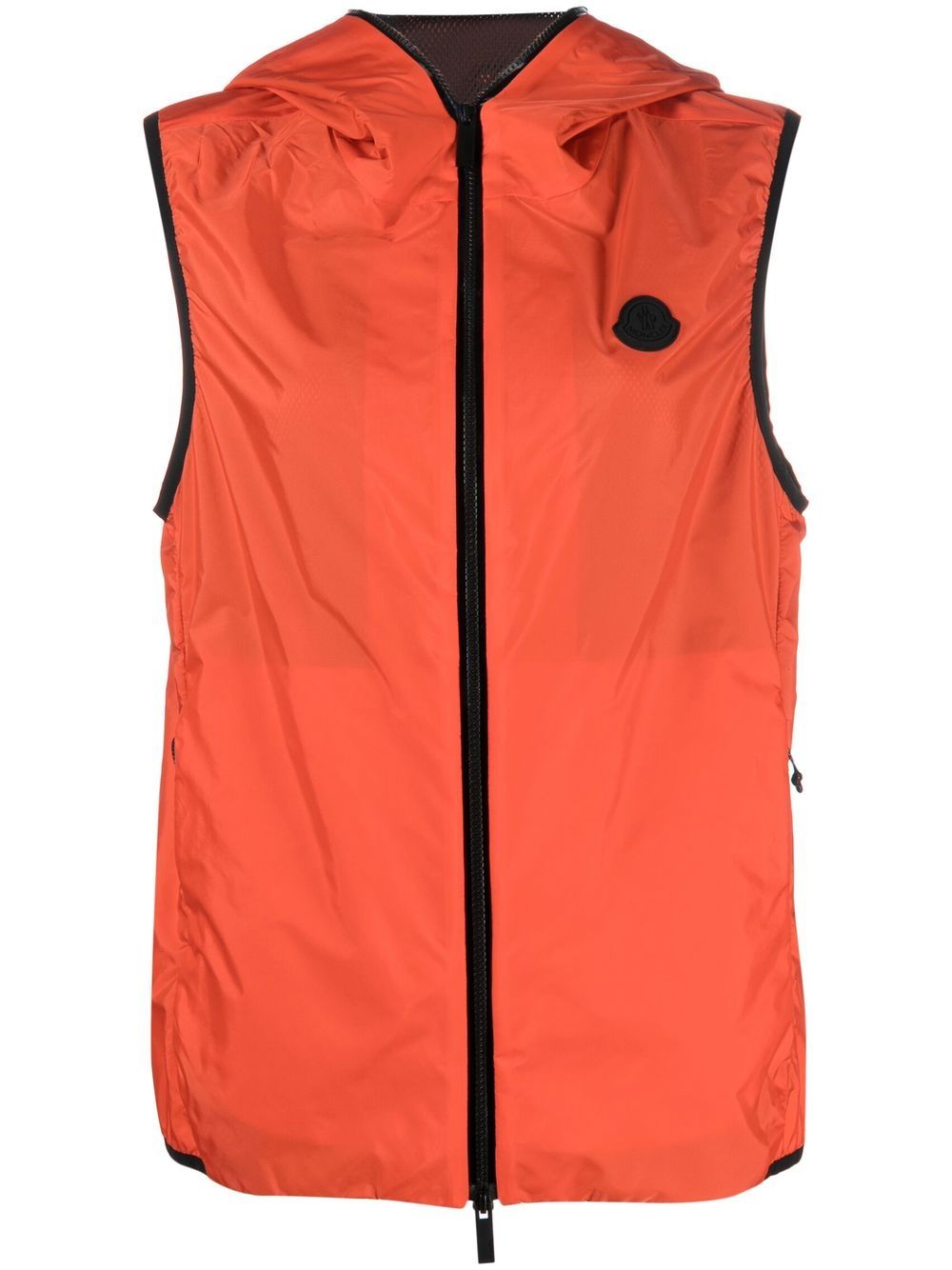 Moncler zip-up hooded gilet jacket