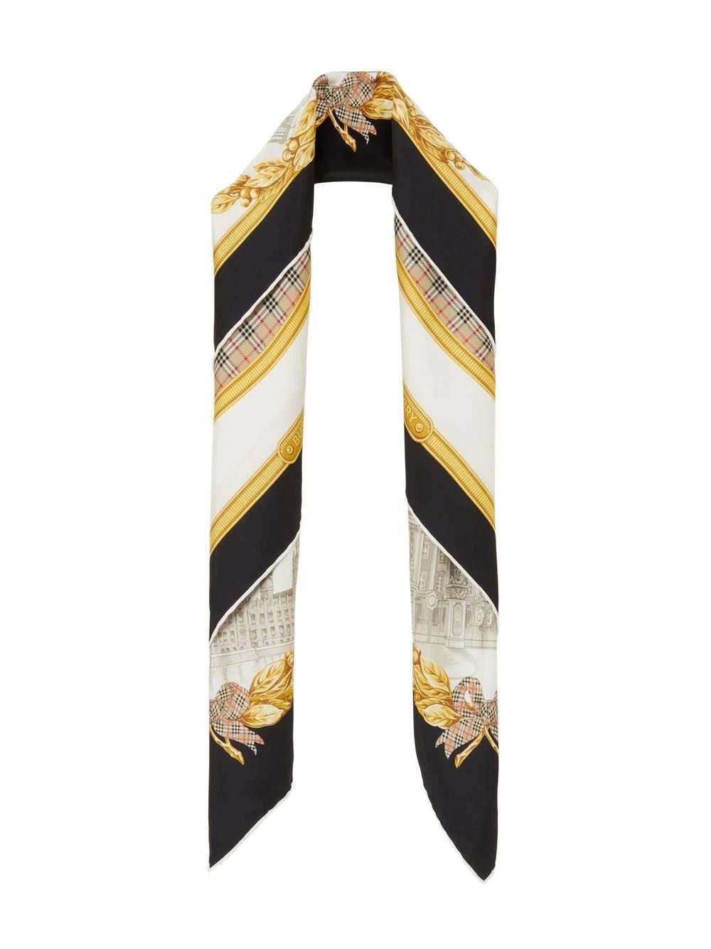 Burberry monuments-print silk scarf - Image 2