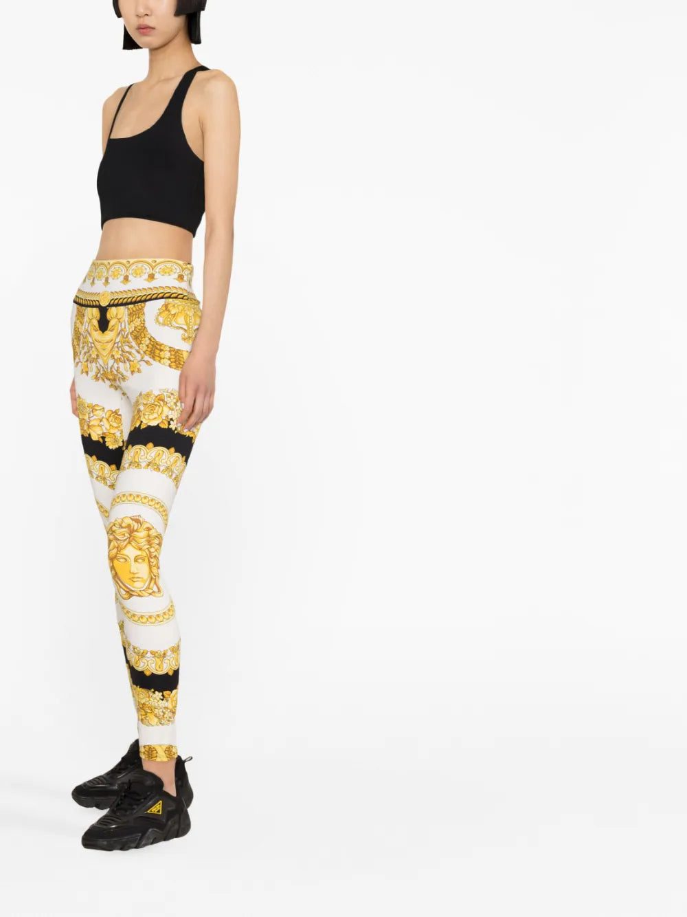 Versace Barocco-print leggings - Image 4