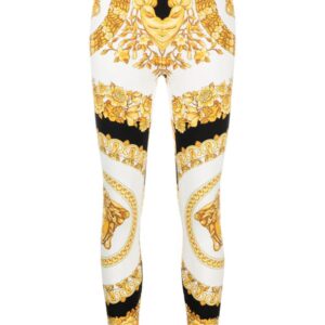Versace Barocco-print leggings