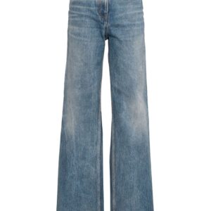 Prada bleached-effect straight-leg jeans
