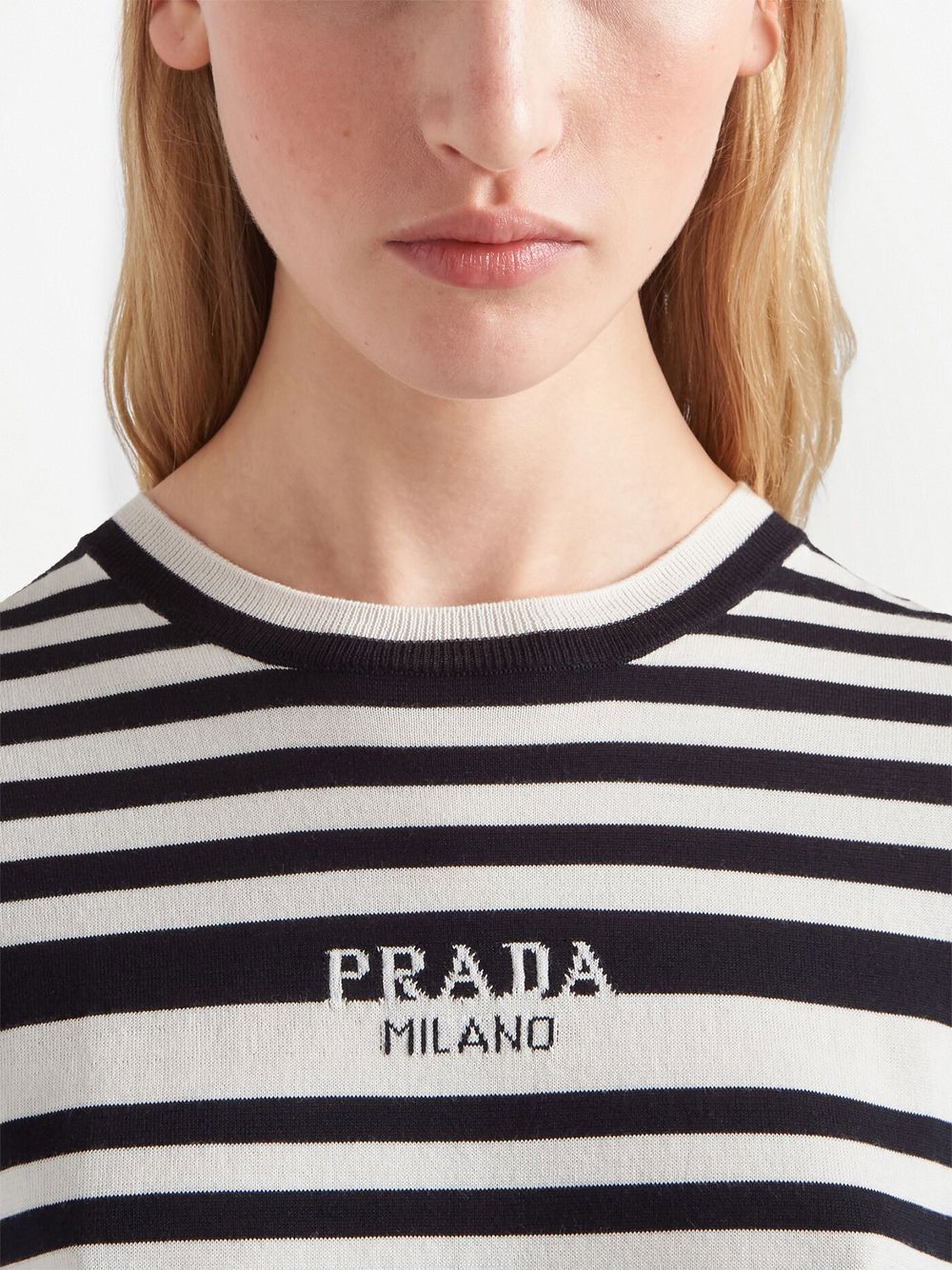 Prada striped short-sleeved T-shirt - Image 4