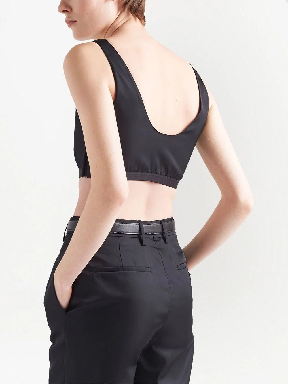 Prada Re-Nylon cropped vest top - Image 3