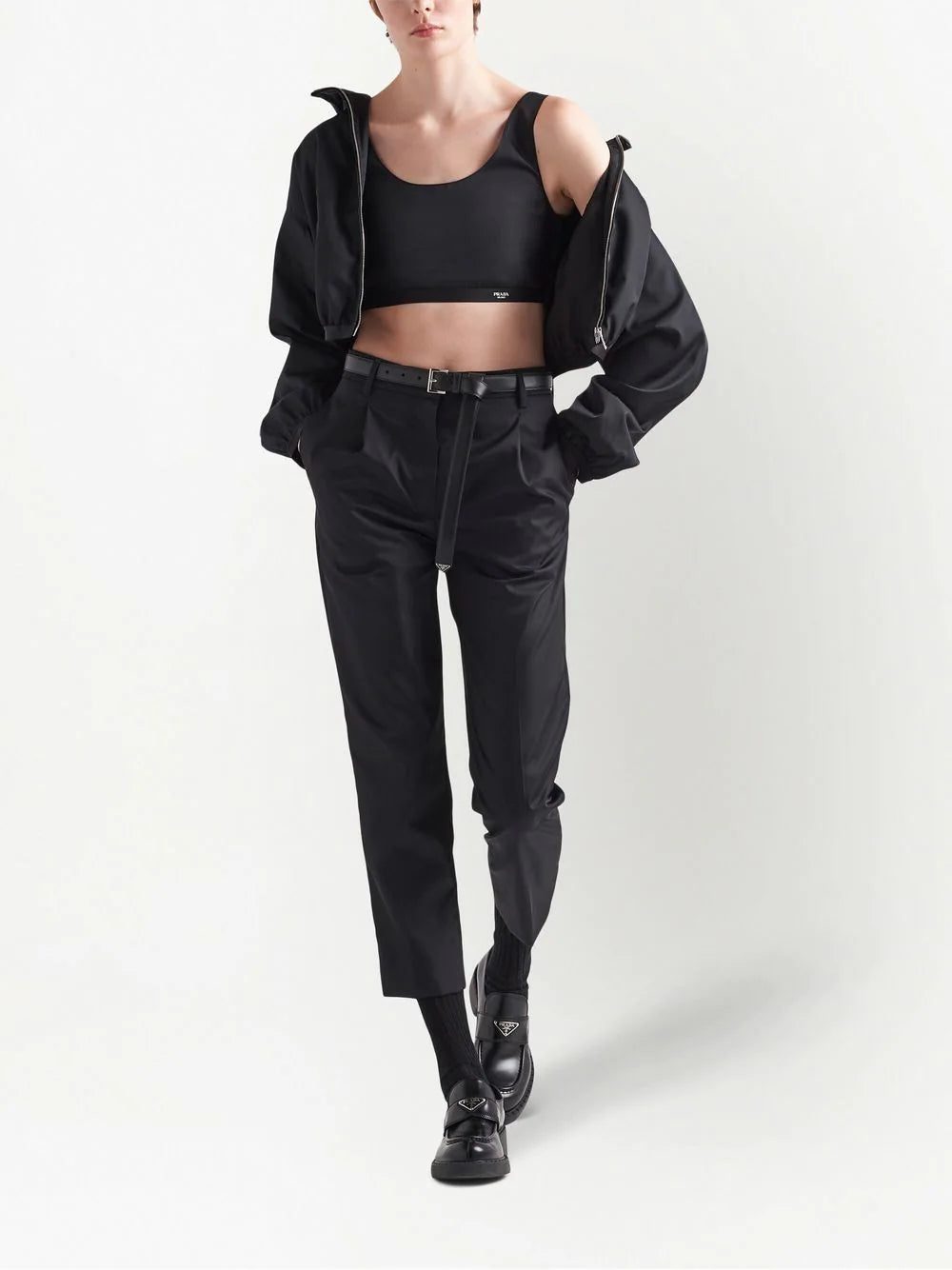 Prada Re-Nylon cropped vest top - Image 2