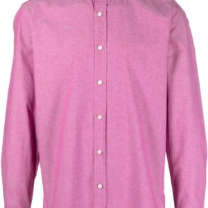 BOSS  embroidered-logo long-sleeve shirt