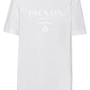 Prada embroidered jersey T-shirt