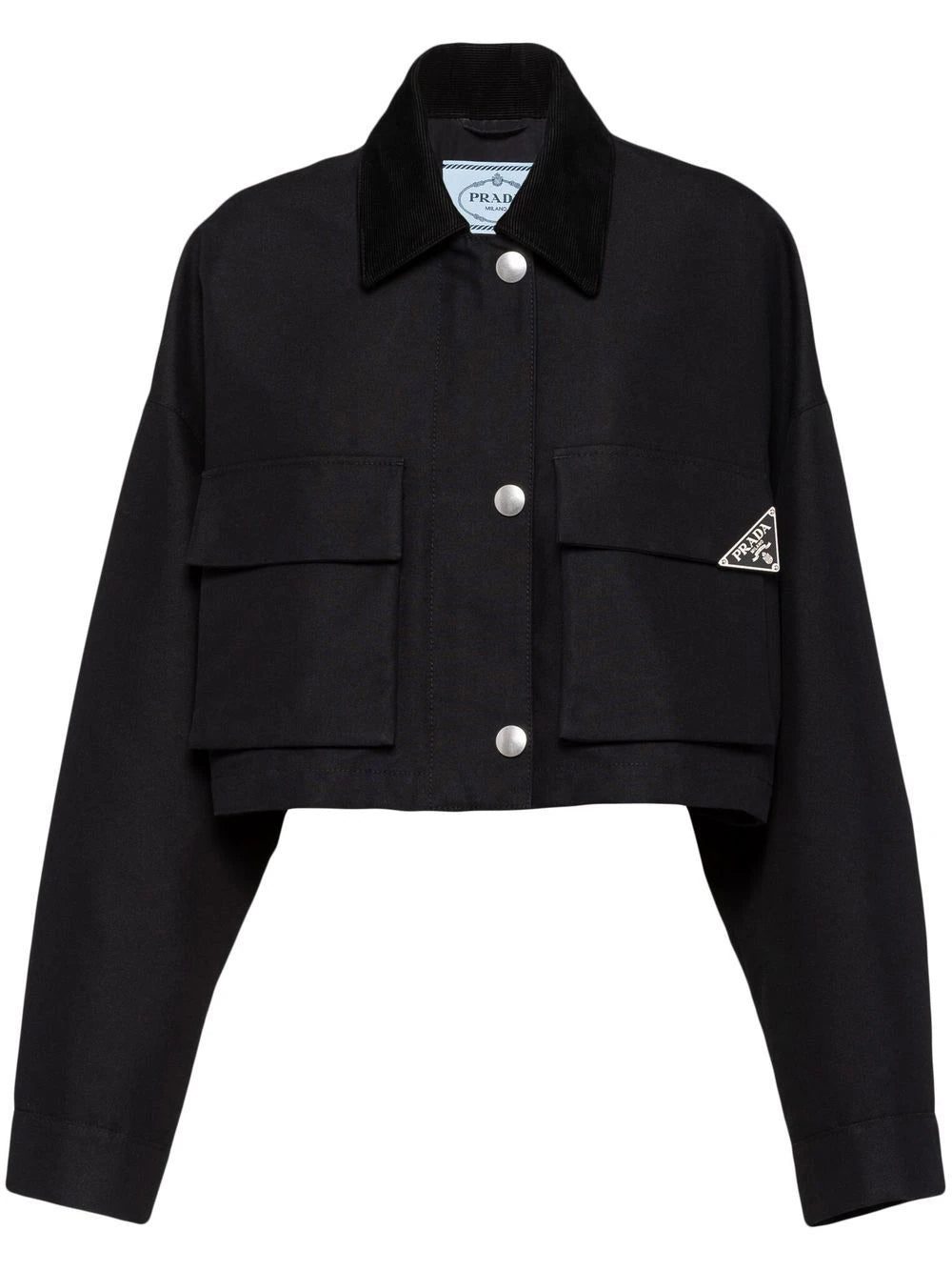 Prada triangle-logo blouson jacket