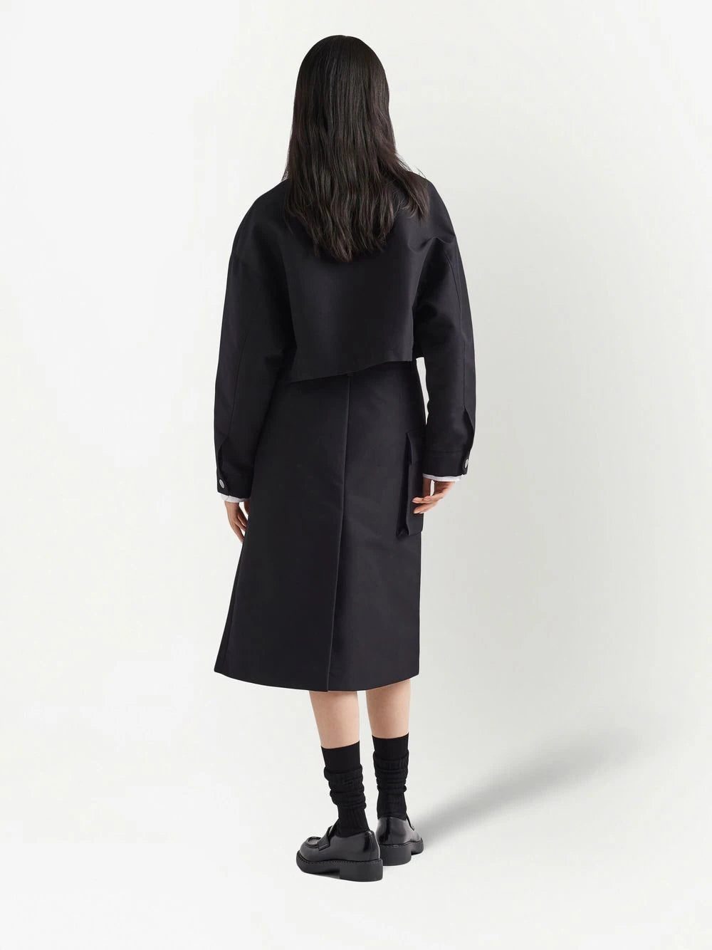 Prada triangle-logo blouson jacket - Image 3