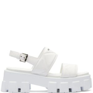 Prada  Monolith leather sandals