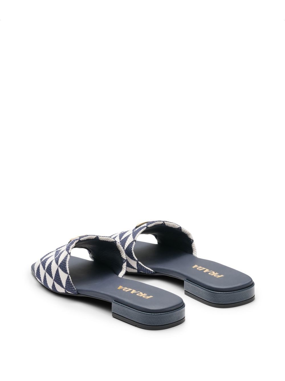 Prada geometric logo-plaque slides - Image 3