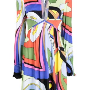 Moschino graphic-print mini dress