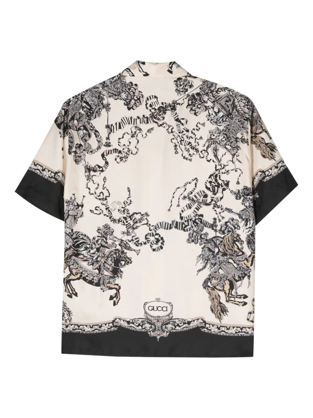Gucci baroque-print silk bowling shirt - Image 2