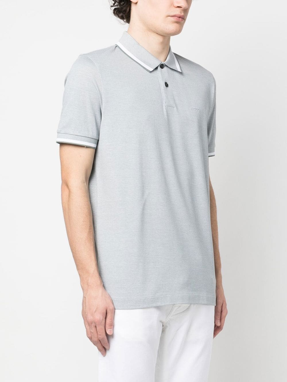 BOSS stripe-detailed polo shirt - Image 2