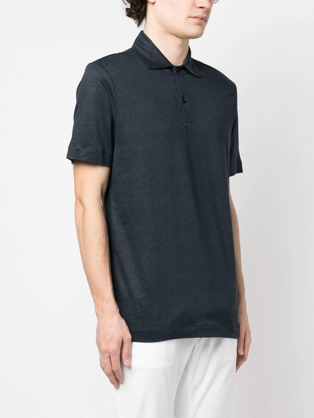 BOSS linen-flax polo shirt - Image 2