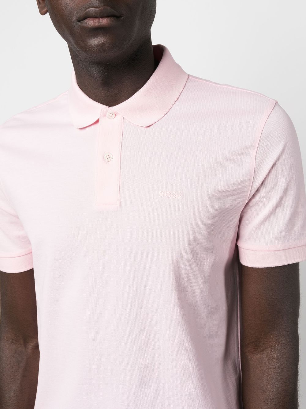 BOSS logo-embroidered polo shirt - Image 4