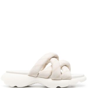 Moncler crossover-strap slides