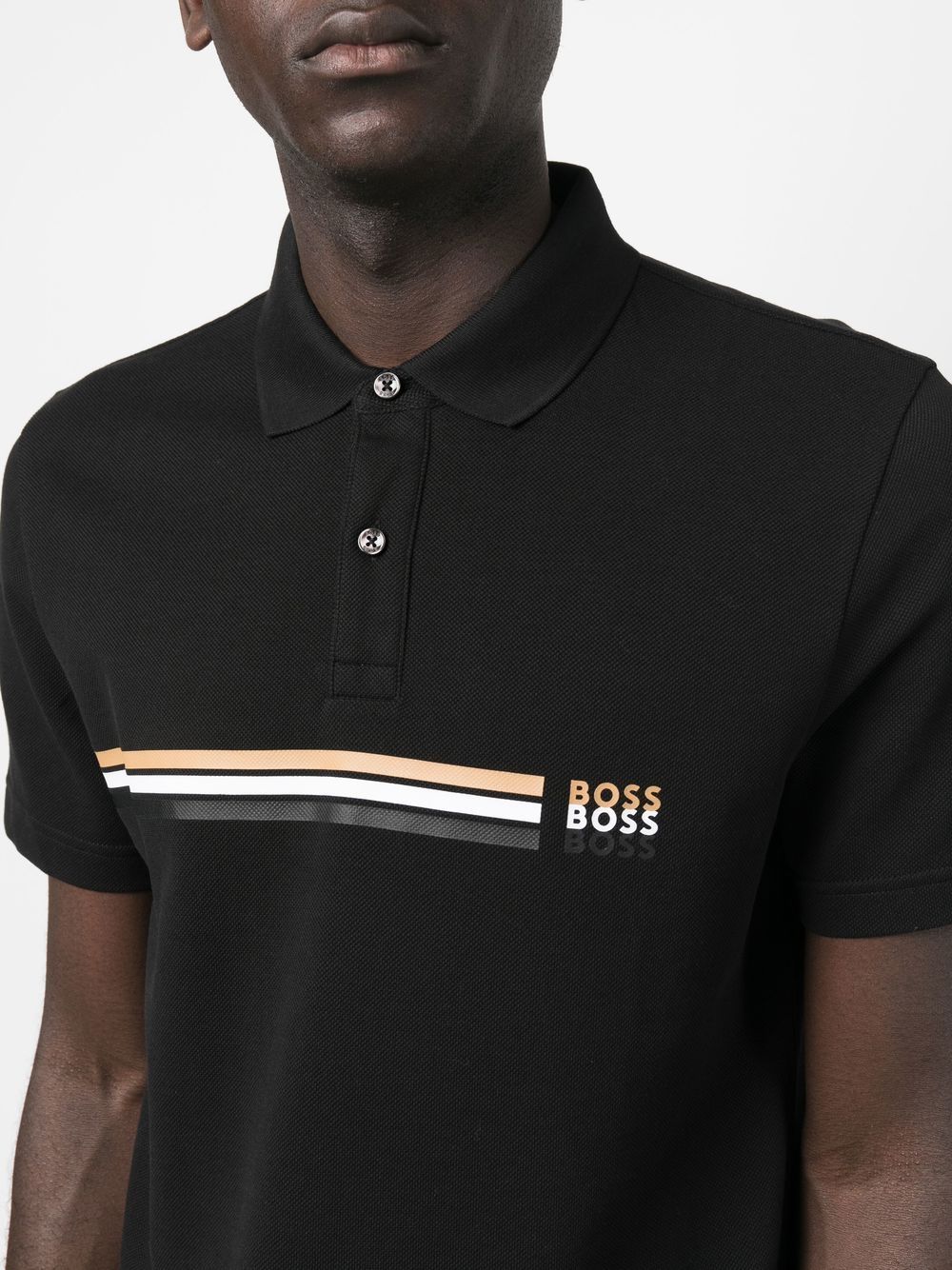 BOSS logo-print short-sleeved polo shirt - Image 4