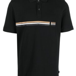 BOSS  logo-print short-sleeved polo shirt