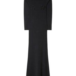 Off-White floral-appliqué hooded dress